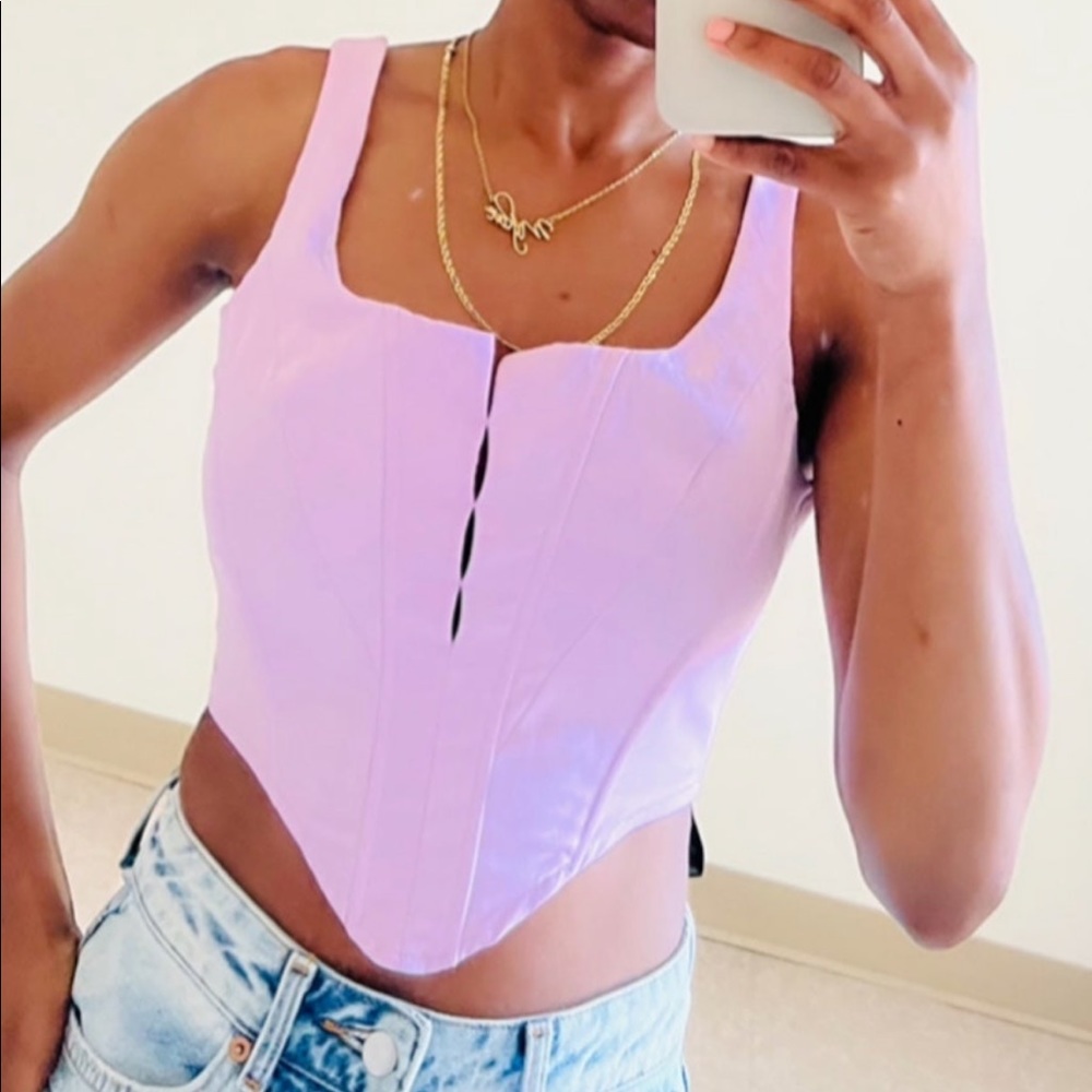 Misguided Crepe Corset top